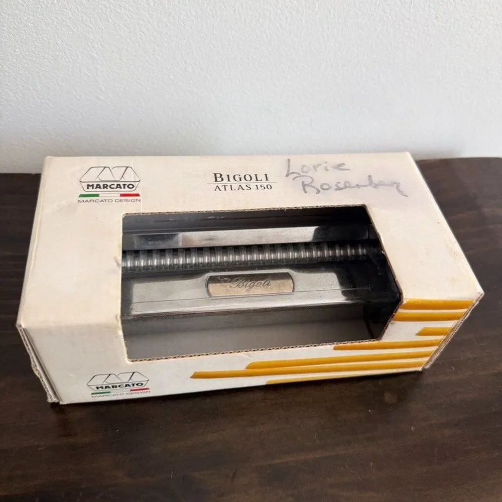 Marcato Atlas 150 Bigoli Pasta Cutter Attachment from Italy Vintage Rare